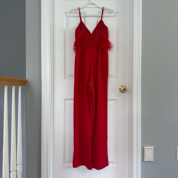 SAYLOR Krysta Jumpsuit in Tango Red Size XS - Picture 6 of 10
